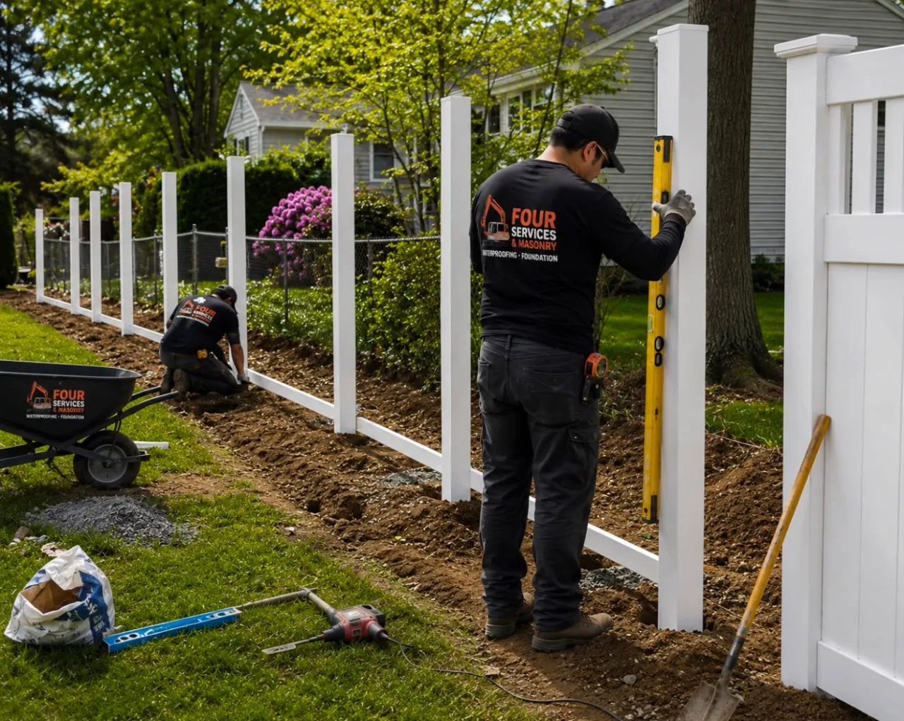 Fence installation in Connecticut