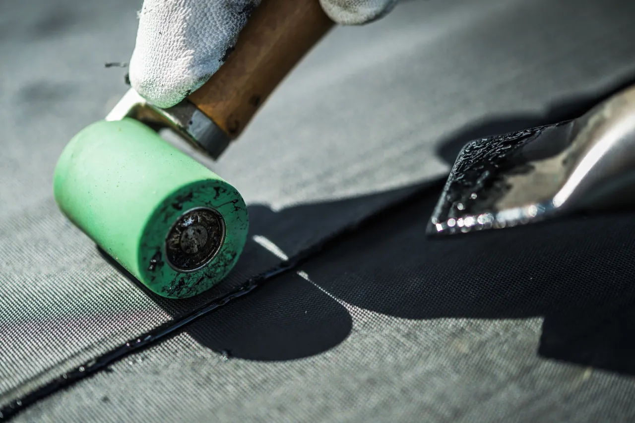 EPDM membrane installation