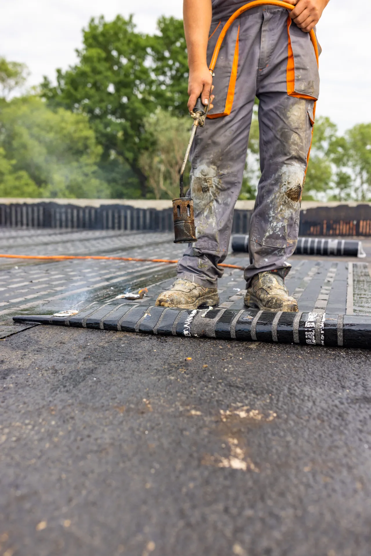 Applying waterproofing